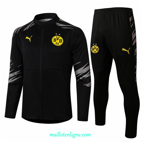 Thai Ensemble foot Borussia Dortmund Veste Survetement Noir 2020 2021