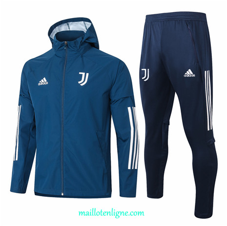 Thai Ensemble foot Juventus Coupe vent Bleu Marine 2020 2021