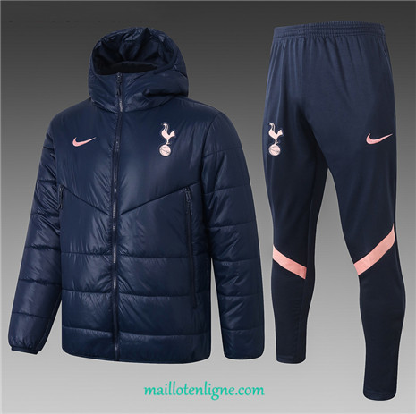 Thai Ensemble foot Tottenham Hotspur Doudoune Bleu Marine 2020 2021