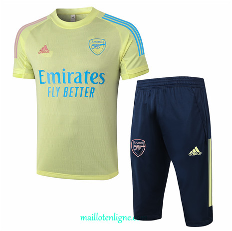 Thai Maillot Training Arsenal 3/4 Jaune 2020 2021