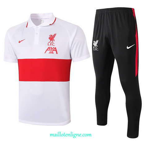 Thai Maillot Training Liverpool POLO Blanc 2020 2021