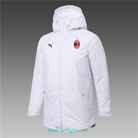 Thai Veste foot AC Milan Doudoune Blanc 2020 2021