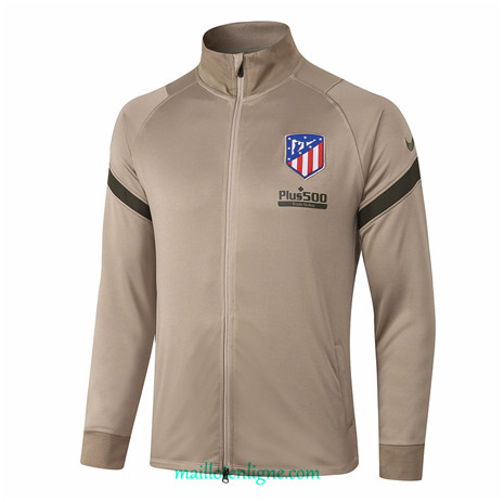 Thai Veste foot Atletico Madrid Kaki 2020 2021