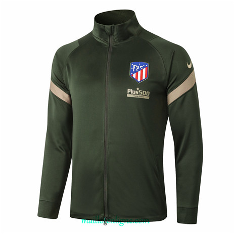 Thai Veste foot Atletico Madrid Armee Verte 2020 2021