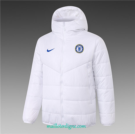 Thai Veste foot Chelsea Doudoune Blanc 2020 2021