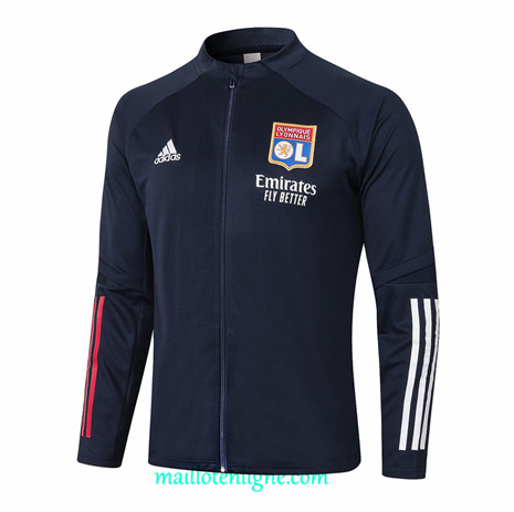 Thai Veste foot Lyon Bleu Marine 2020 2021