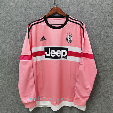 Maillot Classique Juventus Manche Longue Rose 2015-16