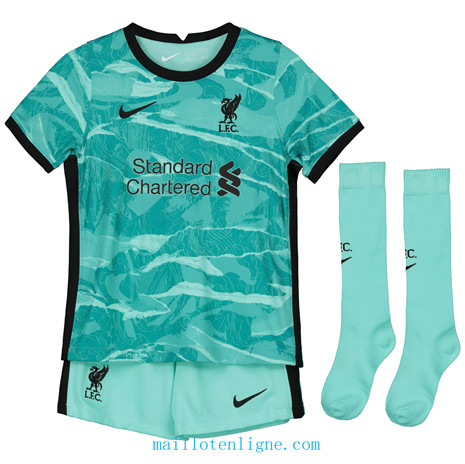 Maillot de Liverpool Enfant Gardien de but Vert 2020 2021