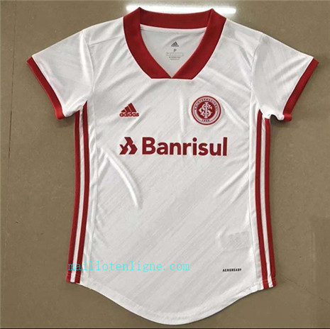 Maillot du SC Internacional Femme Exterieur Blanc 2020 2021