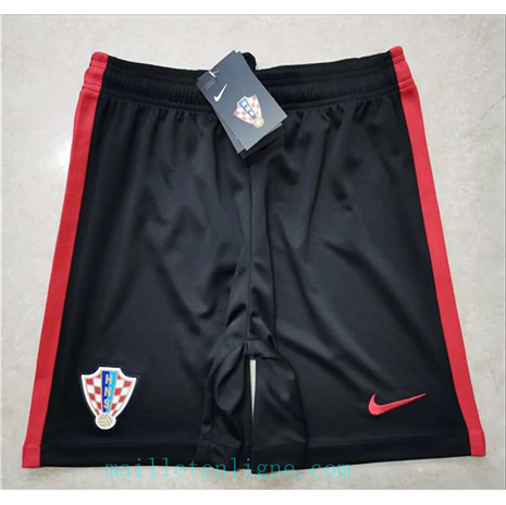 Maillot de Croatie Shorts Noir 2020 2021