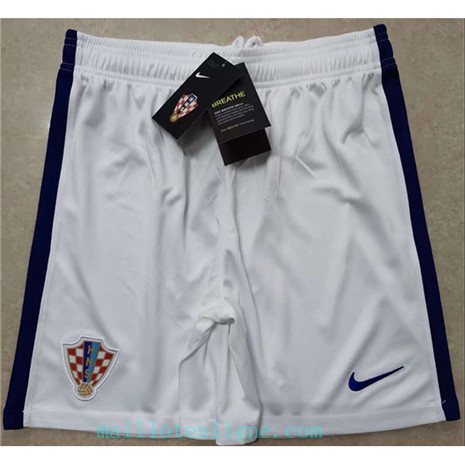 Maillot du Croatie Shorts Blanc 2020 2021