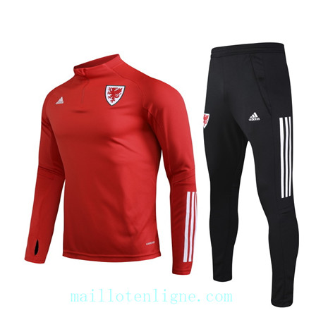 Ensemble foot Pays de Galles Survetement Rouge 2019 2020