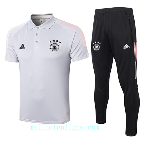 Maillot Training POLO Allemagne 2020 2021 Gris Clair