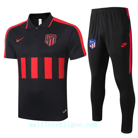 Maillot Training POLO Atletico de Madrid 2020 2021 Noir/Rouge