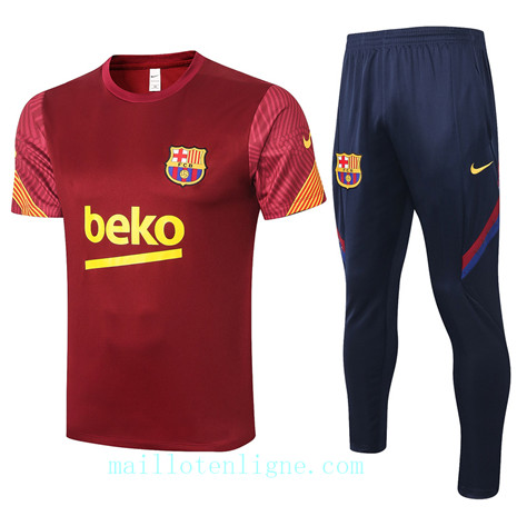 Maillot Training Barcelone 2020 2021 Jujube Rouge