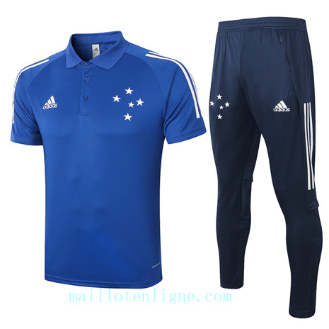 Maillot Training POLO Cruzeiro 2020 2021 Bleu