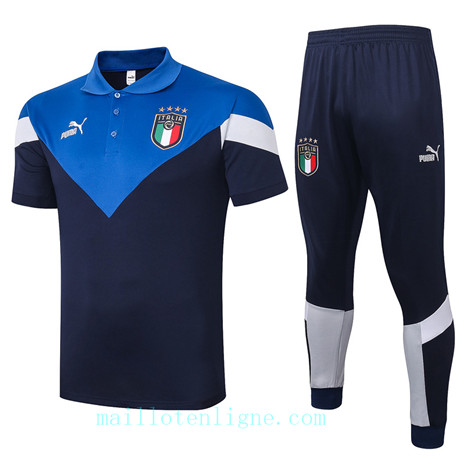 Maillot Training POLO Italie 2020 2021 Bleu