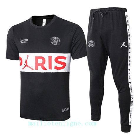 Maillot Training Paris Saint-Germain 2020 2021 Noir (Blanc Pris)