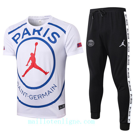 Maillot Training Paris Saint-Germain 2020 2021 Blanc LOGO Jordan