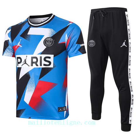 Maillot Training Jordan Paris Saint-Germain 2020 2021 Bleu Col Rond