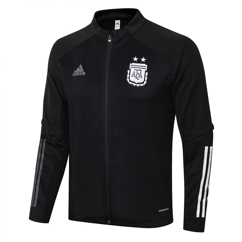 Veste de foot Argentine 2020 2021 Noir Col Bas