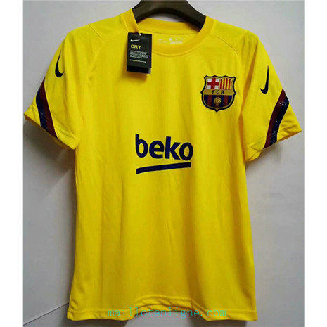 Thai Maillot de Barcelone Jaune 2020 2021