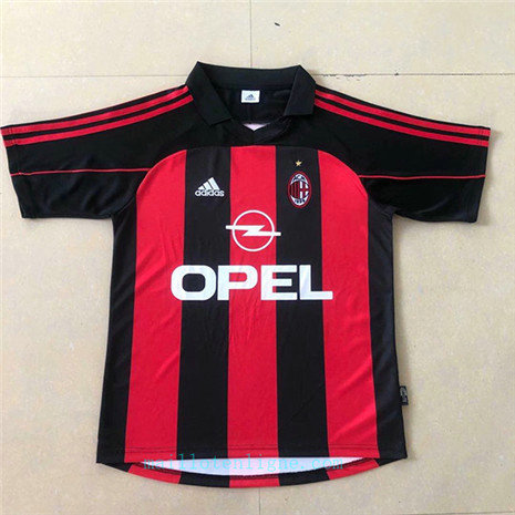 Maillot du Classique AC Milan Domicile 2000-02