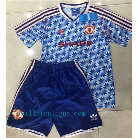 Maillot foot Classic Manchester United Enfant Exterieur 1990-92