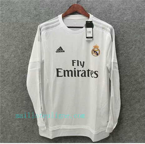 Maillot du Classique Real Madrid Domicile Manche Longue 2015-16