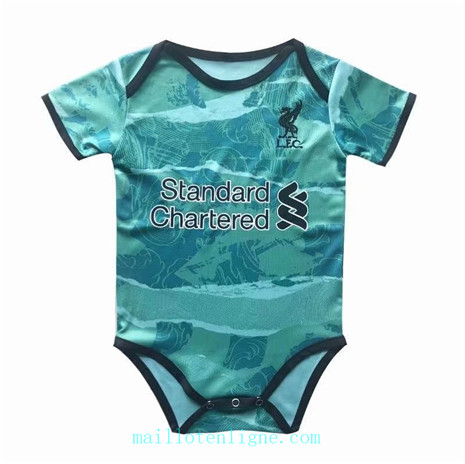 Maillot foot Liverpool Bébé Exterieur Vert 2020 2021