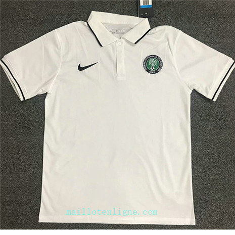 Maillot Nigeria polo Blanc 2020 2021