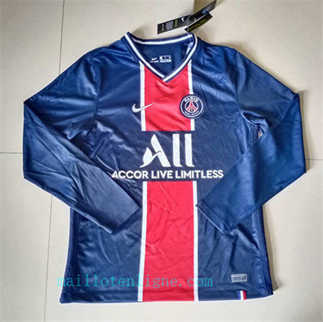 Maillot de foot PSG Domicile Manche Longue 2020 2021