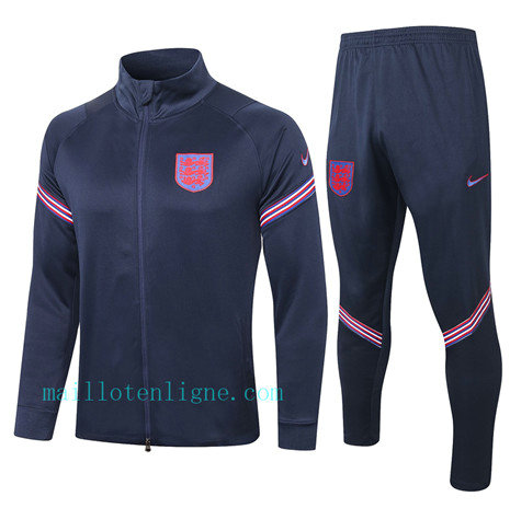 Ensemble foot Angleterre Veste Survetement Bleu Marine 2020 2021