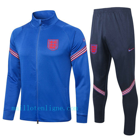 Ensemble foot Angleterre Veste Survetement Bleu 2020 2021