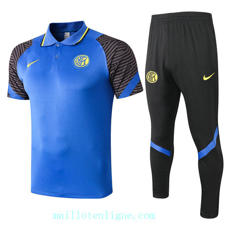 Maillot de Training Inter Milan polo 2020 2021 Bleu