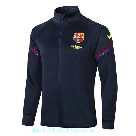 Vestes foot Barcelone 2020 2021 Bleu Marine