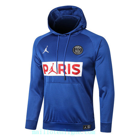 Sweat à Capuche PSG Jordan 2020 2021 Bleu / Blanc