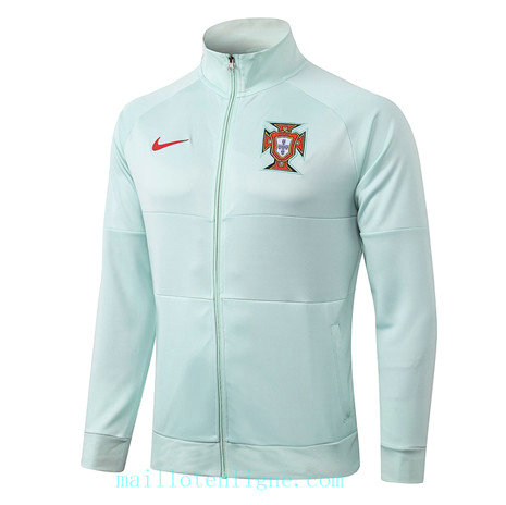 Vestes foot Portugal 2020 2021 Vert Clair