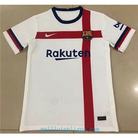 Thai Maillot de Barcelone Blanc/Rouge classic 2020 2021