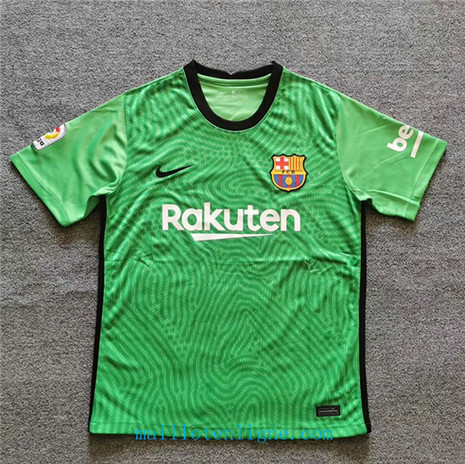 Thai Maillot de Barcelone Pre Match Vert 2020 2021