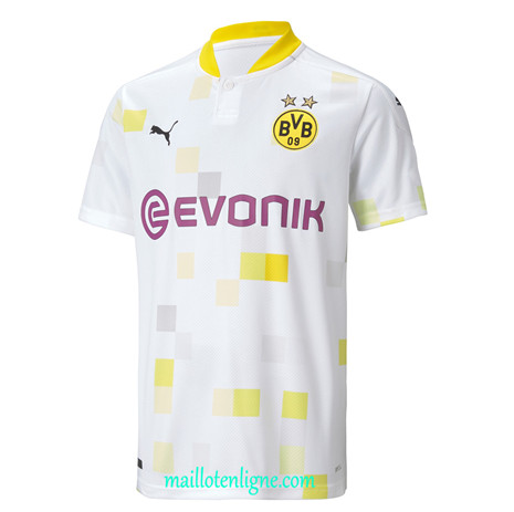 Thai Maillot du Borussia Dortmund Blanc/Jaune 2020 2021