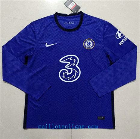 Thai Maillot de Chelsea Domicile Manche Longue 2020 2021