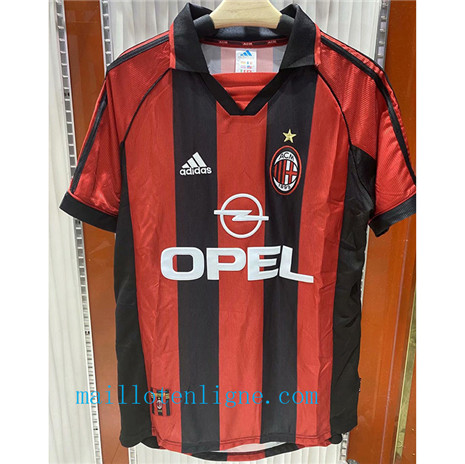 Thai Maillot de Classic AC Milan Domicile 1998-00