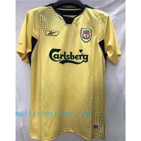 Thai Maillot du Classic Liverpool Jaune 2004-05