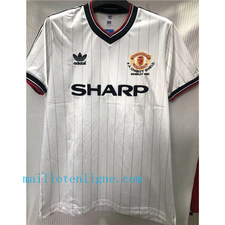 Thai Maillot de Classic Manchester United Blanc 1983