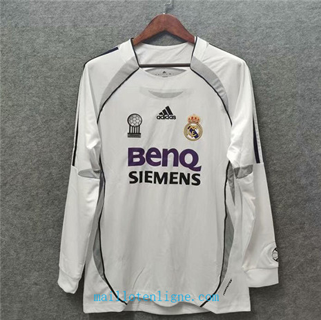 Thai Maillot de Classic Real Madrid Domicile Manche Longue 2006-07