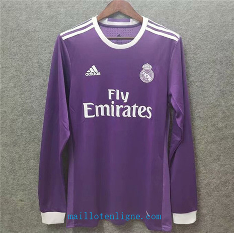 Thai Maillot du Classic Real Madrid Exterieur Manche Longue 2016-17