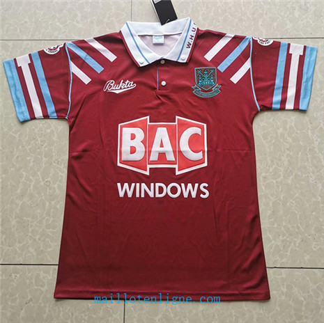 Thai Maillot de Classic West Ham United Domicile 1991-92