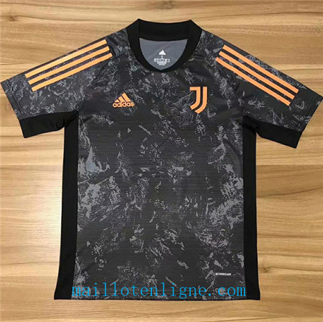 Thai Maillot de Juventus Noir 2020 2021