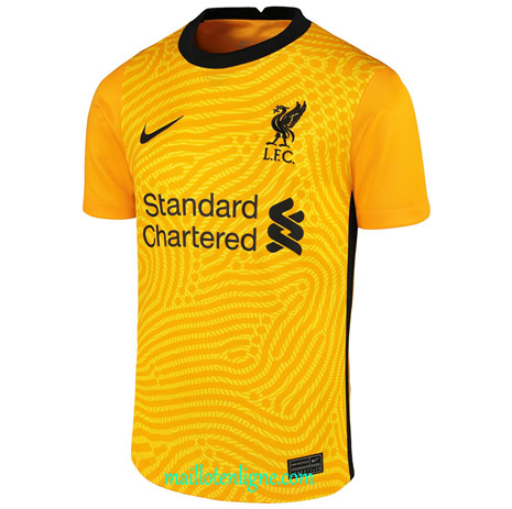 Thai Maillot de Liverpool Jaune 2020 2021